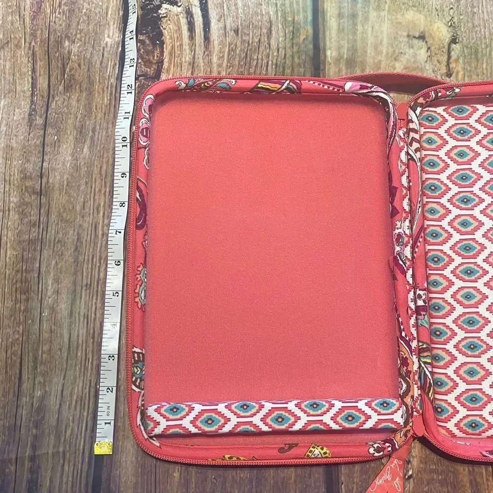 Vera Bradley Call Me Coral Crossbody Tablet Case Paisley Multicolor Cotton